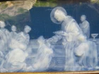 LIMOGES ENAMEL paste on paste old LE CHRISTdonant la COMMUNION CHAUFRIASSE
