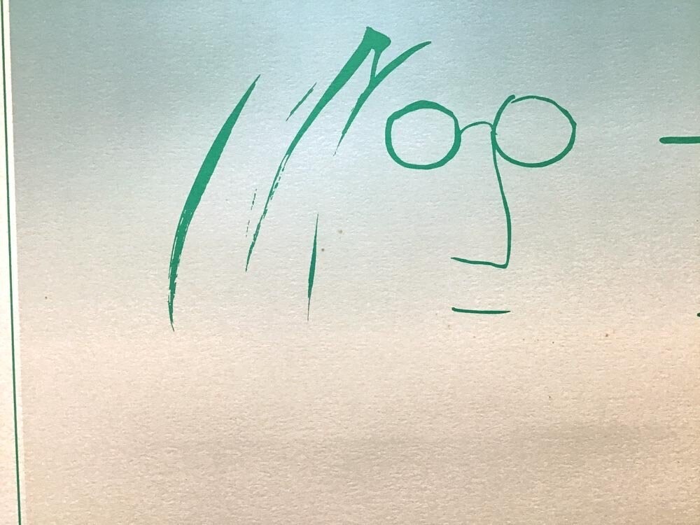 ジョンレノン John Lennon  額装絵画 TWO IS ONE Two is One —