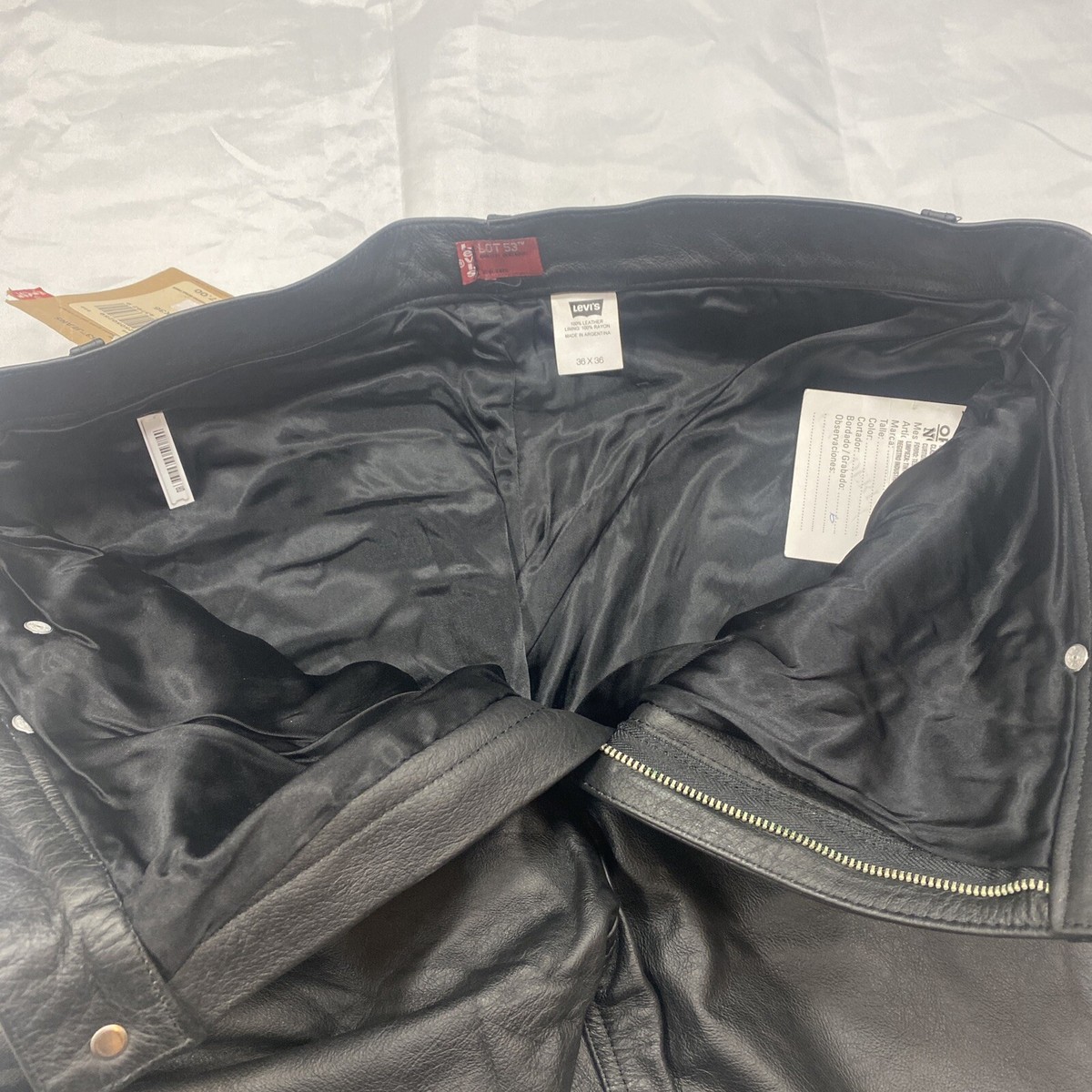 Vintage Levis Lot 53 Leather Pants Limited Edition Roswell