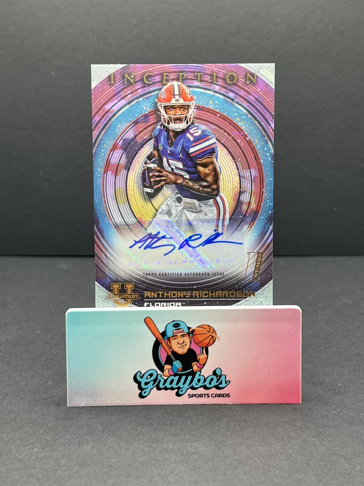 Anthony Richardson 2022/23 Topps Bowman University Inception Auto