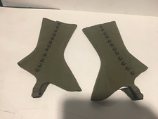 Vintage Victorian felt boot covers SPATS Steam Punk Equestrian goth