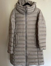 Maxmara Weekend Long Puffer Coat Grey Uk 10 S Max Mara Lamine Padded