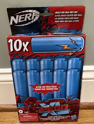 NERF F1597 Mega XL Dart Refill - Blue