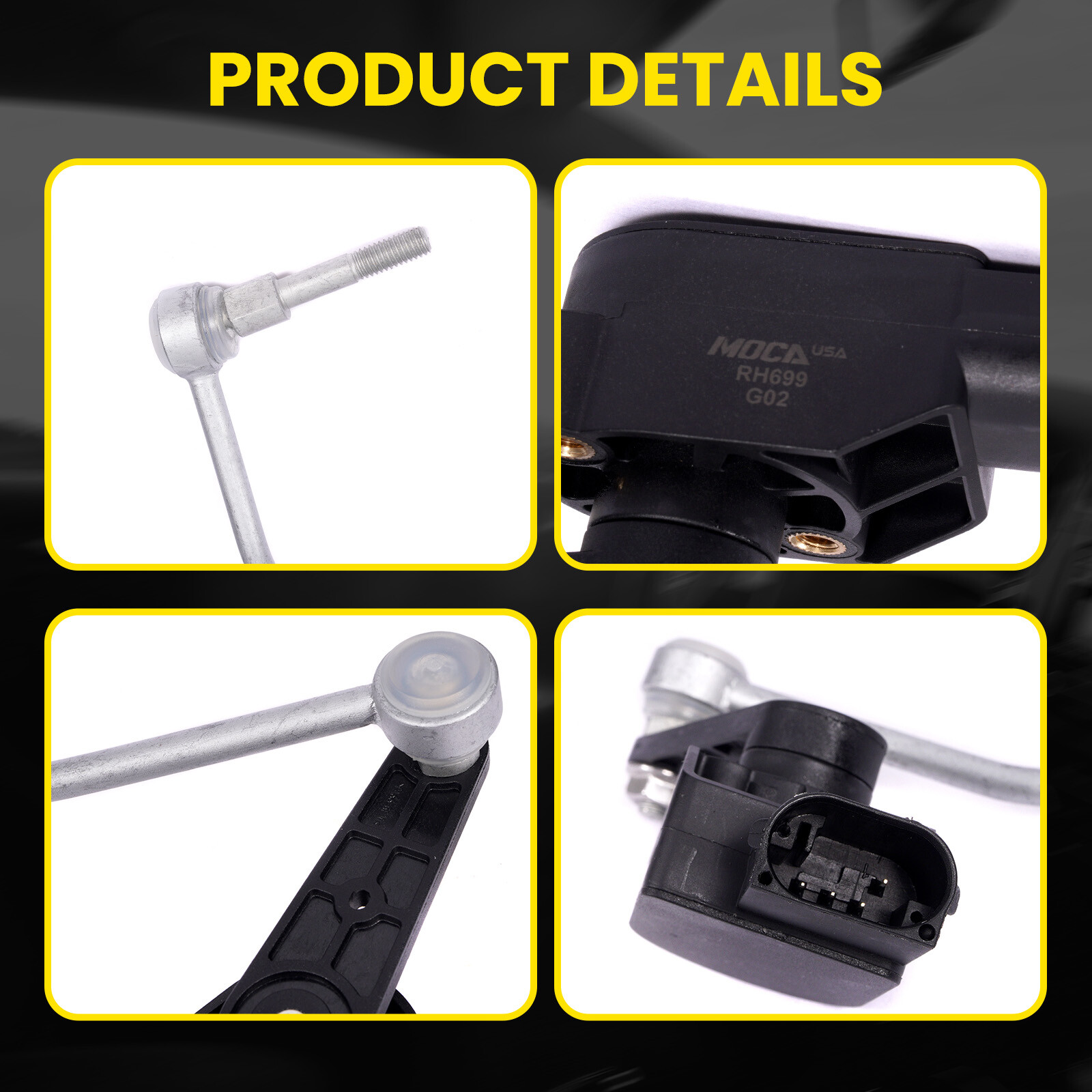 2x Front L&R Ride Height Level Sensor for Audi A8 Quattro S8 Bentley Continental