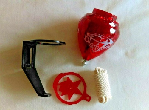 MEXICAN COMETA DIAMANTE PLASTIC SPINNING TOP (TROMPO) with Holder & (THREAD) - Picture 8 of 8