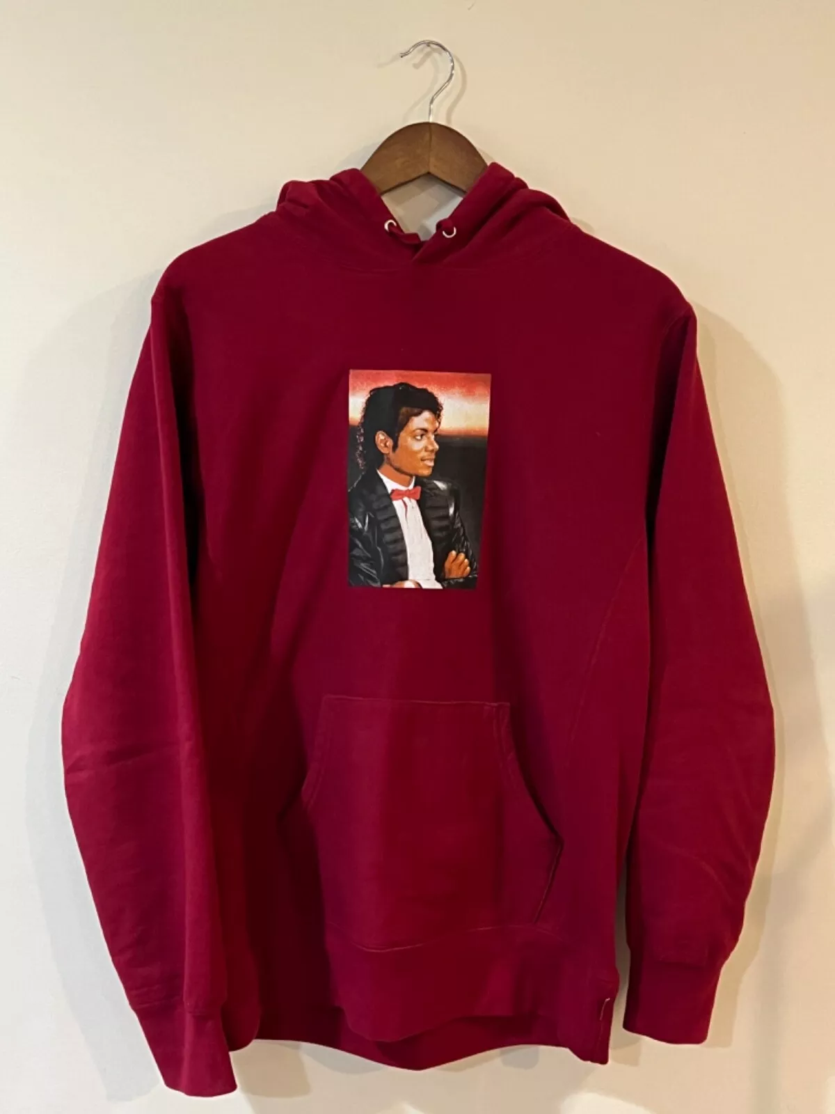 Sweat à capuche Supreme Michael Jackson Cadrinal SS17 homme taille M