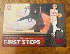 2023-24 COURT KINGS GRADEY DICK /149 FIRST STEPS RED RUBY ROOKIE SP RAPTORS RC