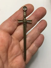 M01333-Bronze MOREZMORE Miniature Sword Weapon 92 x 24 mm Doll Mini Prop