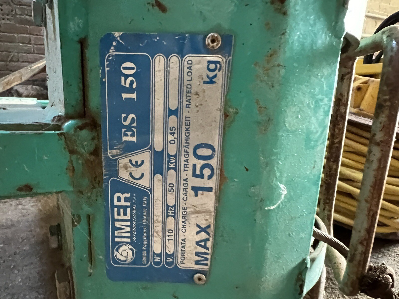 IMER ES150 Scaffold Hoist eBay