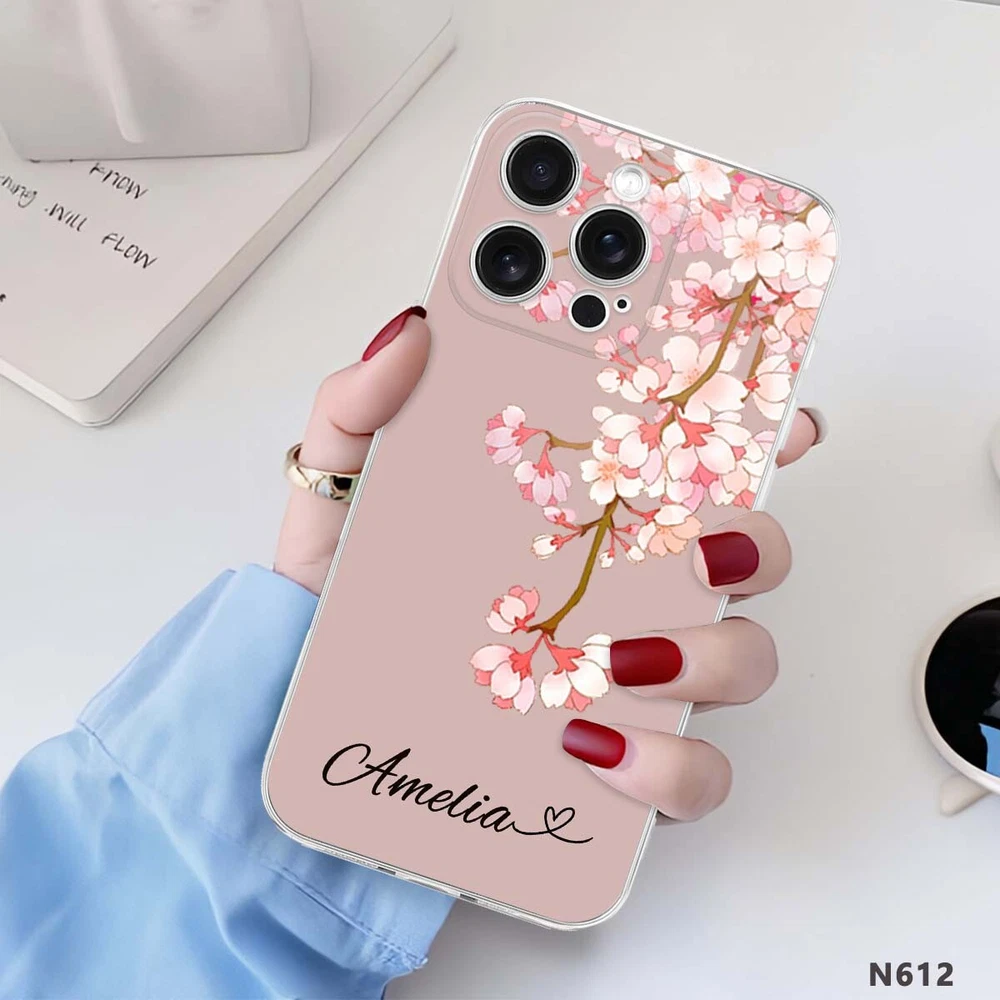 Floral TPU Phone Case for iPhone 15 16 Plus 14 13 12 11 XS Pro Max