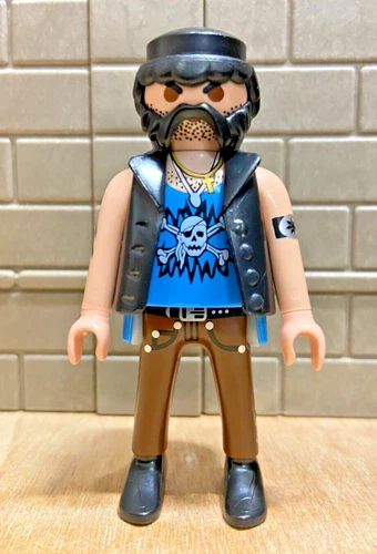 Playmobil male character gangster hippie biker 27 - for CUSTOM RARE VINTAGE