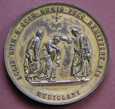 MEDAGLIA GIUBILEO SACERDOTALE REGNO LOMBARDO VENETO 1825 DIOCESI MILANO SEREGNI