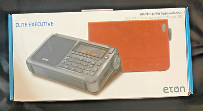 Eton Elite Executive AM FM Radio Satellite Shortwave AIRCRAFT BAND w/ CASE