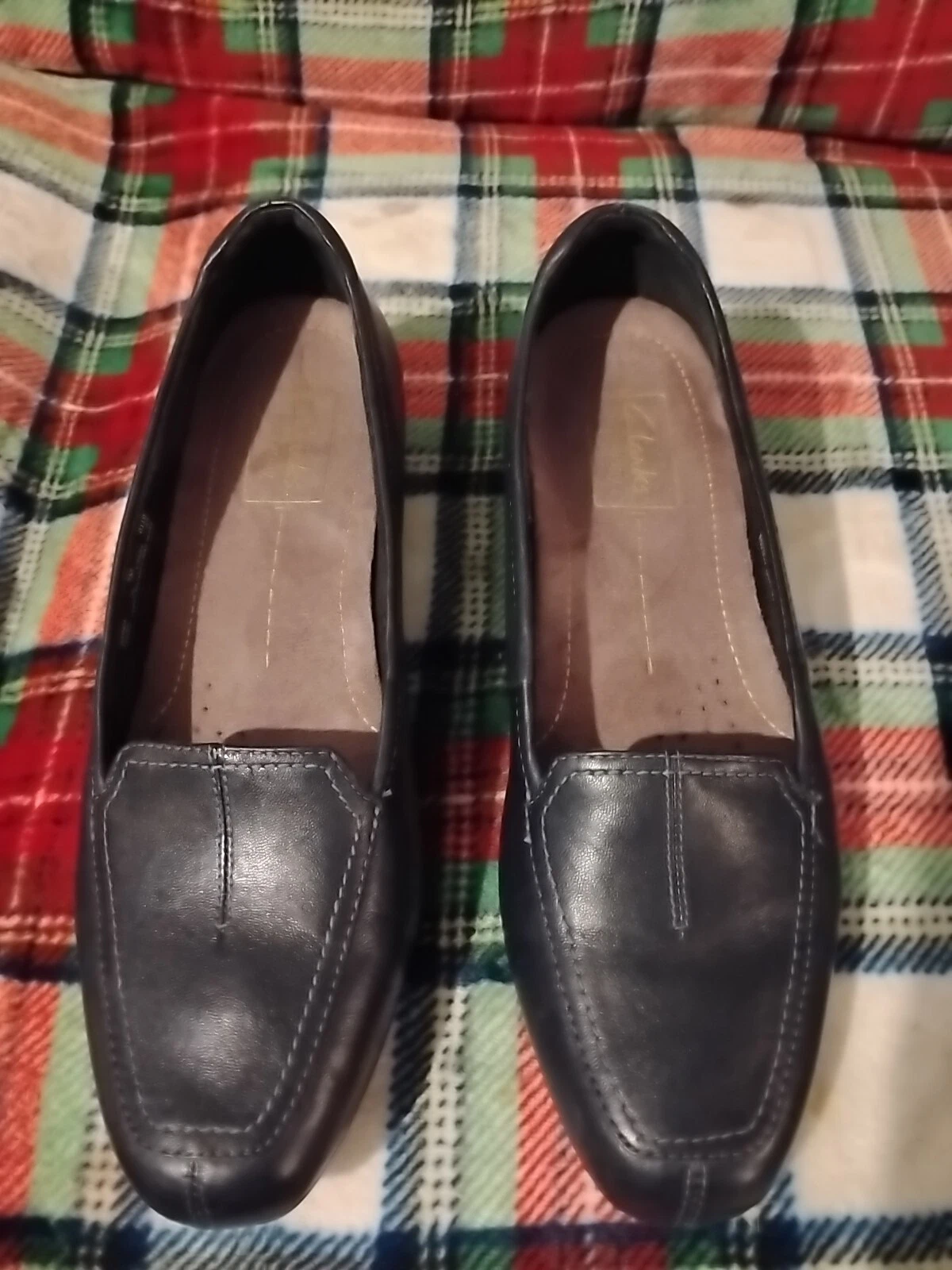 CLARKS Scarpe mocassini Clark’s donna Everyday Active Air U.S. 7 M vernice blu navy