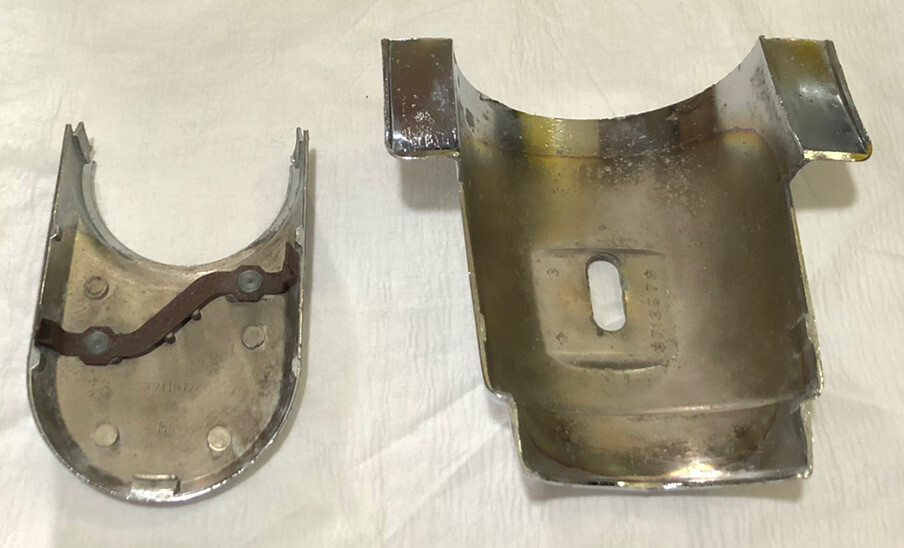 1955/1956 CHEVROLET BEL AIR STEERING WHEEL COLUMN BEZEL eBay