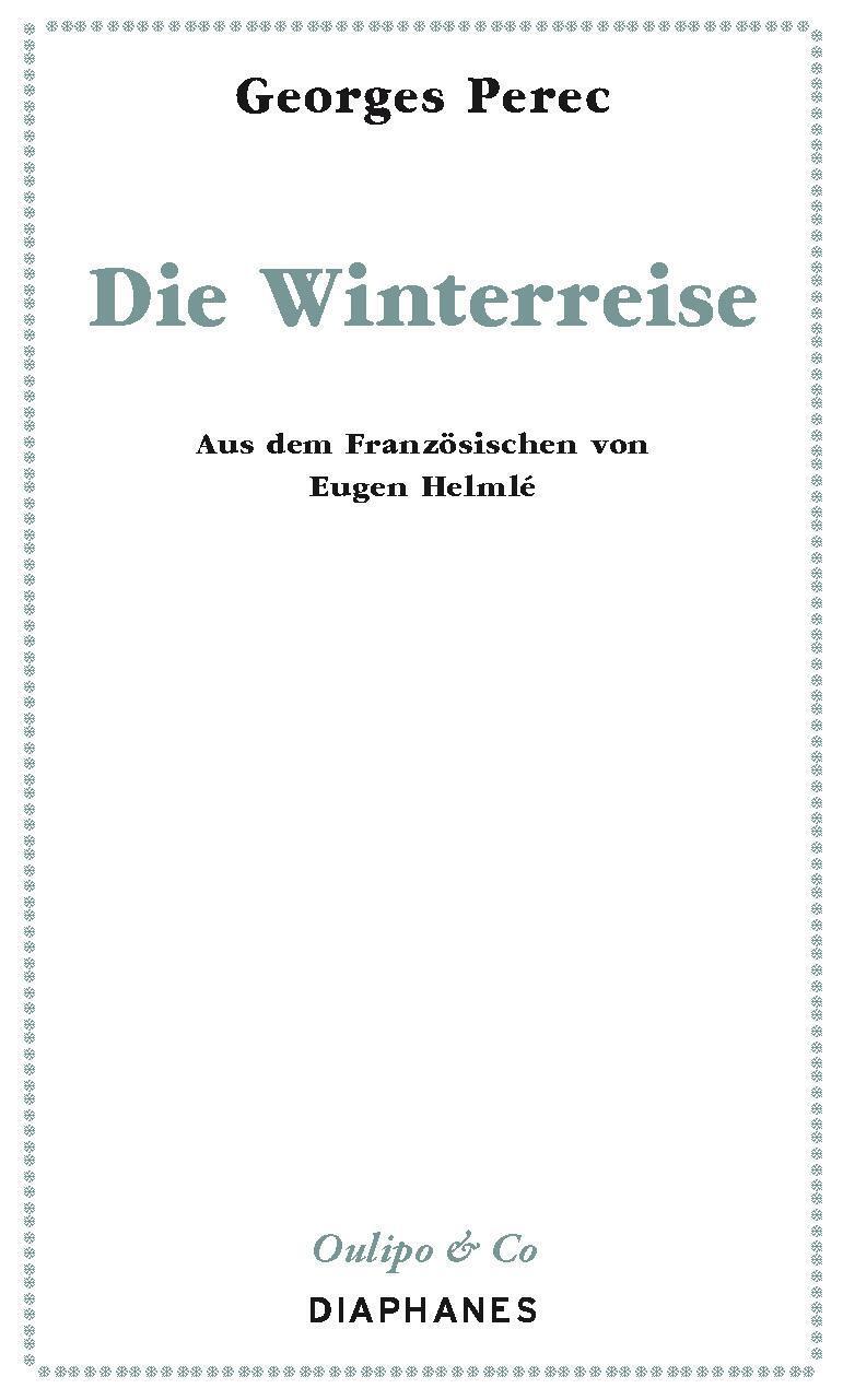 Thumbnail - Die Winterreise, Georges Perec