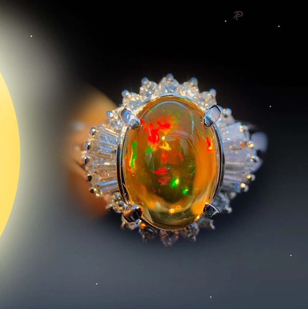 Orange opal ring outlet
