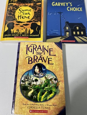 Scholastic Lot Of 3 Paperback: Same Sun Here,Igraine The Brave, Garvey s Choice