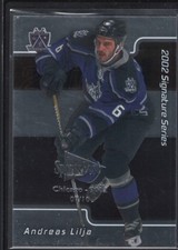 ANDREAS LILJA 2001/02 SIGNATURE SERIES SPORTSFEST EMBOSSED KINGS SP #07/10