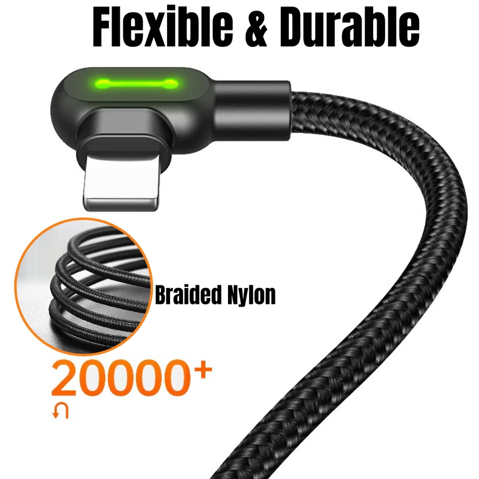 3 Pack Mcdodo USB Fast Charger Cable Charging For iPhone 13 12 11 8 XR iPad Cord - Image 3 of 4