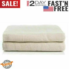 Painters Canvas Drop Cloth JUMBO 9’ x 12’ Feet Protective White Tarp - Painting
