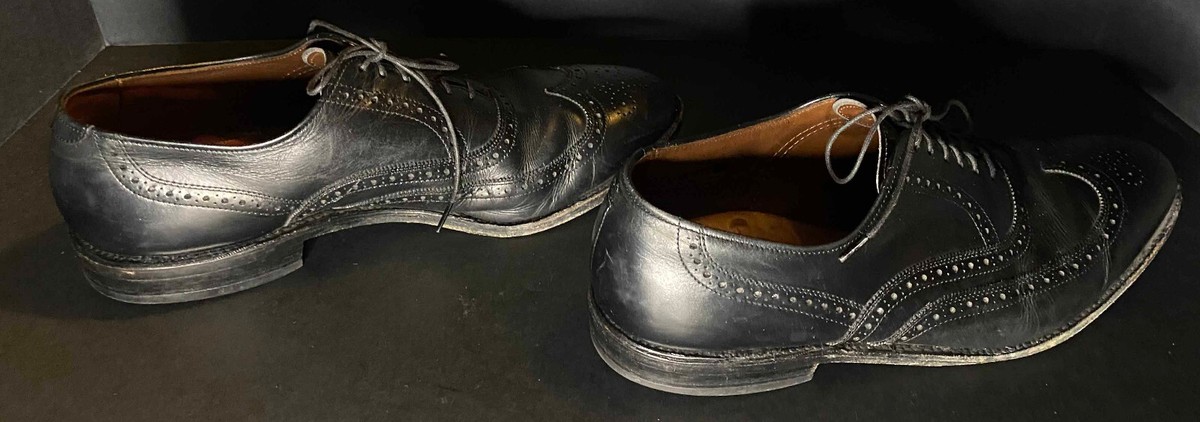 Allen Edmonds Chester Wingtip Black 1903 Leather Shoes Oxford Mens 9.5 D USA Amazon.com | Allen Edmonds mens Wingtip oxfords shoes, Black  main image 2