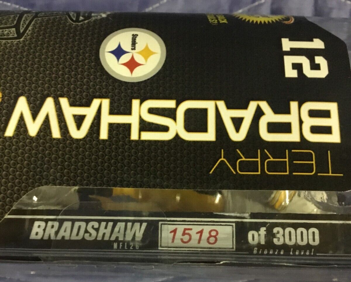 MCFARLANE NFL PITTSBURGH STEELERS BRADSHAW LAMBERT GREENE HOF ACTION