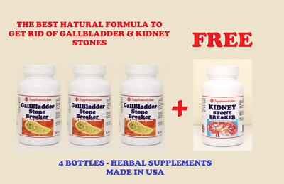 Gallbladder & Kidney GET RID OF STONES - TREAT & PREVENT - MADE IN USA