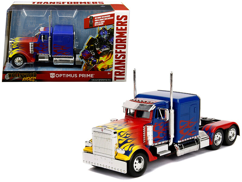 Jada 30446 Optimus Prime Truck with Robot on Chassis from