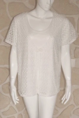 Haut blanc neuf taille 52 marque Griffon étiqueté à 59,90€ (ch) - Photo 1/2