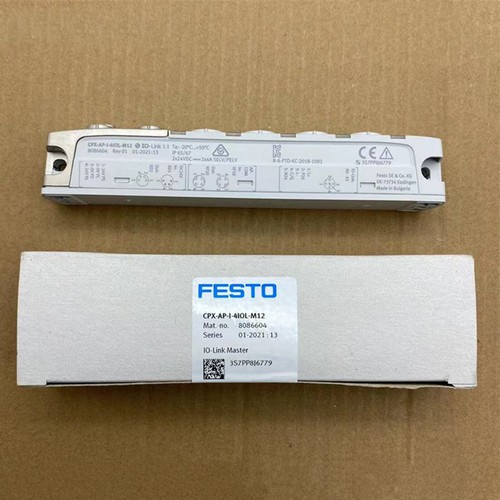 one new festo valve terminal IO-Link master CPX-AP-I-4IOL-M12 8086604 - Picture 1 of 3
