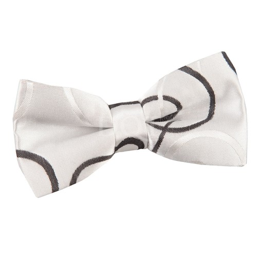 Men's Scroll Satin Evening Work Special Occasion Wedding Groom Pre-Tied Bow Tie - Picture 2 of 10