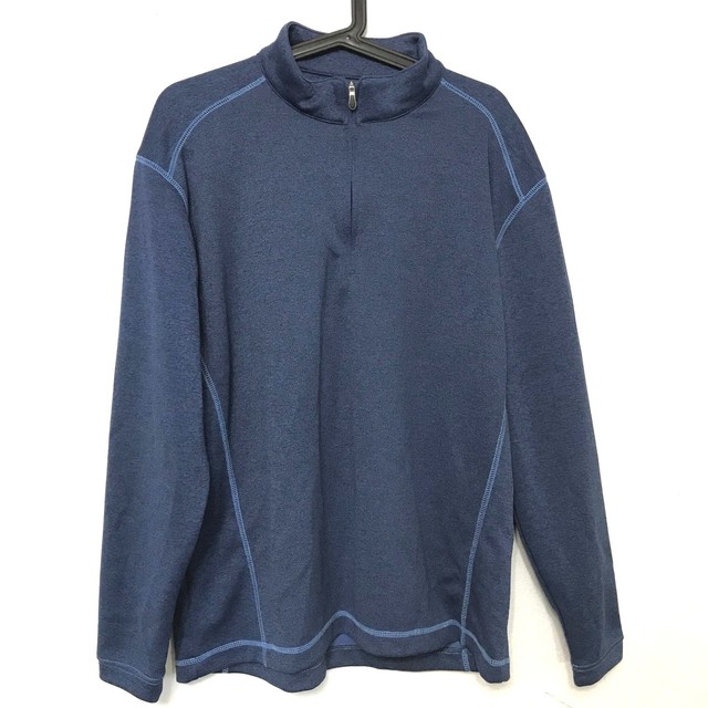 Pebble Beach Pullover Classic Fit M Mens Quarter Zip Performance Layer Golf Blue | eBay