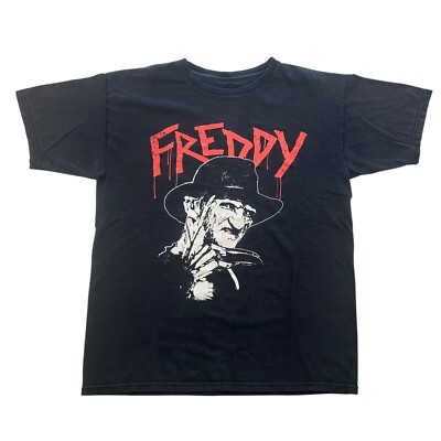 A Nightmare on Elm Street Freddy Krueger Graphic Shirt Size Large Punk Horror