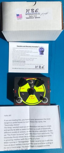 HBE HomeBrew Electronics Doomsday Device Distortion Guitar pedal Slayer GaryHolt - Picture 4 of 11
