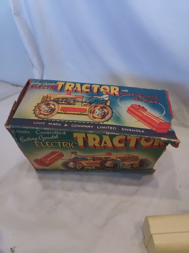 Super Rare #5 MARX 1950s Battery Operated CLIMBING TRACTOR HIGHBOY W Box Works - Picture 6 of 24