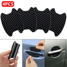 4 x Car Carbon Fiber Door Handle Protector Film Anti-Scratch Sticker Accessories