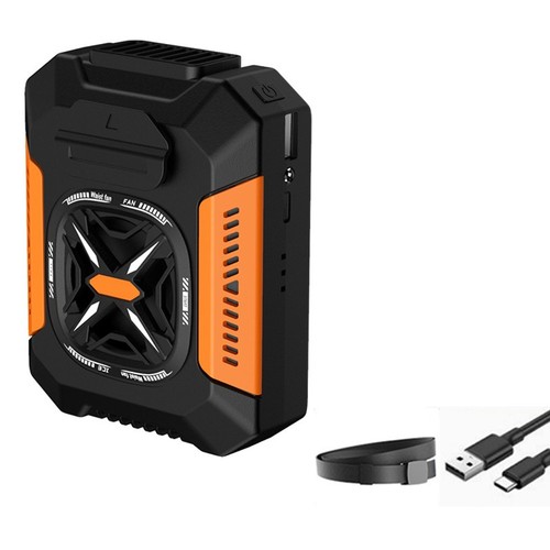 4000mAh Portable Waist Clip Fan Belt Fan Body Fan With 3 speed Power Bank - Picture 12 of 14
