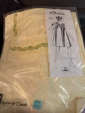 Vintage Acetate Waltz Gown Lingerie By Denise- Size Medium-New In Package