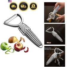 Vegetable Peeler Kitchen Stainless Steel Double-Edge Blade Non-Slip Handle
