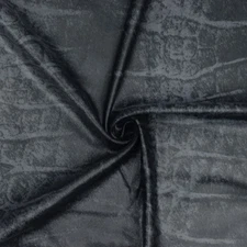 Blue-Black Famous Maker Snakeskin Printed Stretch Tricot Swimwear Fabric