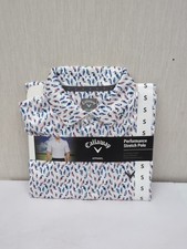 Callaway Men's Moisture Wicking Performance Golf Polo Sz Sm White Regatta L7