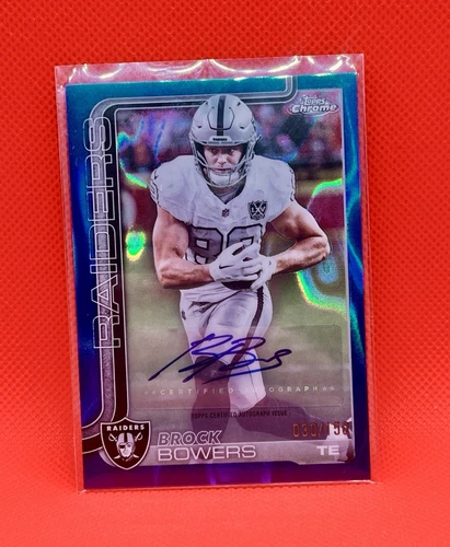 2025 Topps Chrome Brock Bowers Chrome Autographs (RAW)