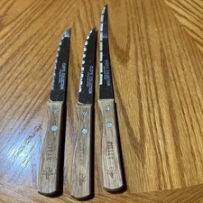 Chef’s Collection Fillet Knife Stainless Steel 6” Blade With 2 Steak Knives