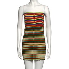 Gianni Versace Multicolor Stripe Dress | Size S | Tariffs Prepaid