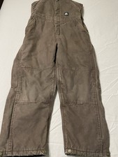 Berne Youth Insulated Bibs Dark Brown Size Large