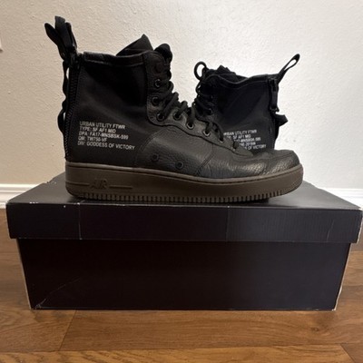 Nike SF AF1 Mid Air Force 1 Black/Black-Hazel Mid Top Sneaker 917753-002