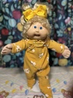 Cabbage Patch Kid/Coleco/first Tooth/blond/blue Eyes/cornsilk Hair/baby Powder