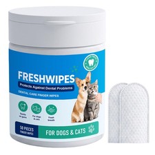 Teeth Cleaning Wipes for Dogs  Cats, Vet-Recommended Remove Bad Breath  Plaque