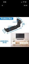 Soundbar Wall Mount,All Metal Sound Bar Mounts Under TV for Sonos, Samsung, Bose